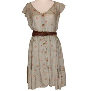 Floral Button-Down Mini Dress Style